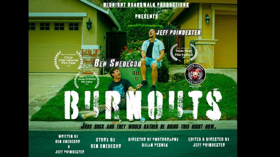 Burnouts short film starring Jeff Poindexter and Ben Snedecor